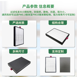 Filtre purificateur d'air E-Nengchuang HEPA au charbon plié pour l'élimination du formaldéhyde, pour la maison, la voiture, et la filtration de la poussière des aspirateurs - Product Image 4