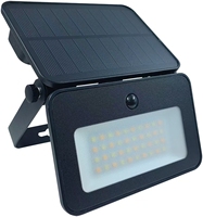 Applique Murale Solaire d'Extérieur Rechargeable LED en Saillie, Étanche IP65, Contrôle CCT, Panneau Solaire Pliable, Capteur PIR, Lumière d'Urgence