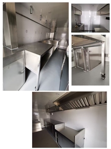 Camion de restauration mobile à double essieu en acier inoxydable avec comptoir coulissant pour la vente rapide de nourriture et de glaces en rue - Product Image 4