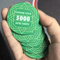 Jetons RFID professionnels Baccarat 43 mm en céramique octogonale avec suivi en temps réel – Vente en gros et fourniture en vrac