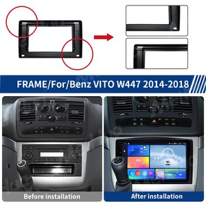 Meihua Android GPS pannello Radio Stereo cruscotto per lettore DVD per Mercedes Benz <span class=keywords><strong>Vito</strong></span> 2014-2018 Mazo <span class=keywords><strong>De</strong></span> cavi autoradio 1 anno - Product Image 4