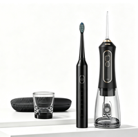 Kit de Nettoyage Buccal Double Fonction : Hydropulseur Dentaire et Brosse à Dents Électrique Étanche IPX7 – Vente en Gros Petites Séries OEM