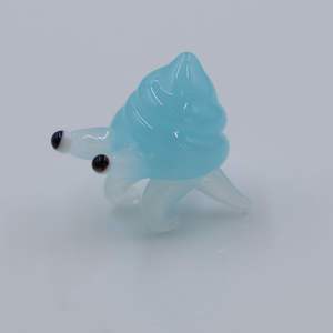 다채로운 미니 수제 무라노 램프 워크 유리 동물 입상 달팽이 소라게 조각 장식 미니어처 예술 - Product Image 3