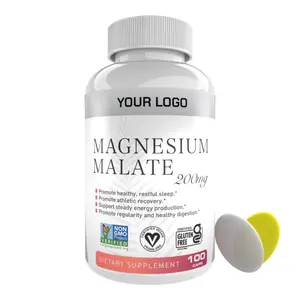 자연 만든 뼈와 근육 건강 산화 마그네슘 250mg 마그네슘 구연산염 알약 magenesium malate