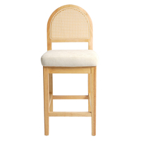 Meilleure vente Tabouret de bar et de salle à manger haut sans accoudoirs avec coussin d'assise épaissi pour la maison