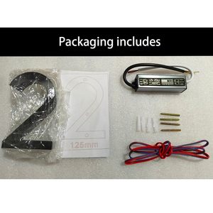 现代风格背光LED门牌金属标牌不锈钢号码牌酒店门牌发光数字牌 - Product Image 5