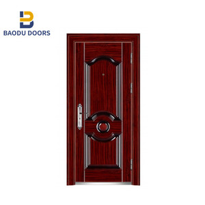 <span class=keywords><strong>Puerta</strong></span> de <span class=keywords><strong>seguridad</strong></span> de acero de alta calidad, <span class=keywords><strong>puerta</strong></span> de diseño de acero, Exterior, impermeable, oscilación, lámina de acero laminada en frío o galvanizada - Product Image 6