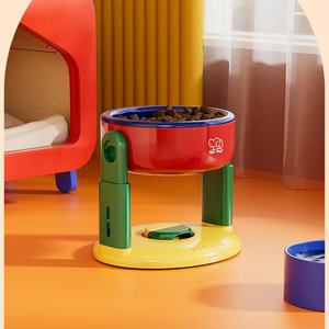 Portable Not Easily Knocked Over Elevated Protect Cervical Spine Drinking Water Raised Large-diameter <b>Dog</b> Scalable <b>Bowl</b> - Product Image 5