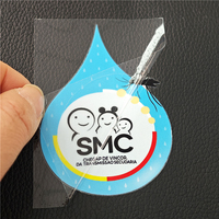 Étiquettes de transfert de logo 3D personnalisées haut de gamme BOTU, impression personnalisée, film vinyle transparent, autocollant de transfert à froid résistant à l'eau et aux UV