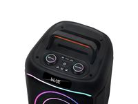 Enceinte Bluetooth d'extérieur JBR-819 avec basses puissantes 7.4V 40W, 2 boutons, batterie lithium 7.4V 3600mAh et lumières RGB pour les fêtes