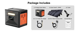Station d'alimentation portable réglable 1100W à charge rapide, 2304Wh LiFePO4 pour les situations d'urgence et l'utilisation en extérieur - Product Image 5