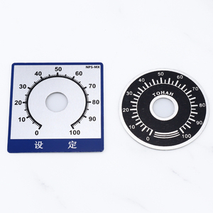 Quay số tròn một đường kính 40mm hình chữ nhật nhôm quy mô quay số xác định số 0-100 - Product Image 2