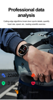 Stilvolle Schlanke Smartwatch 1,73 Zoll AMOLED HD-Bildschirm BT-Anruf Metall-Drehkrone IP68 Wasserdicht Sprachassistent Smartwatch