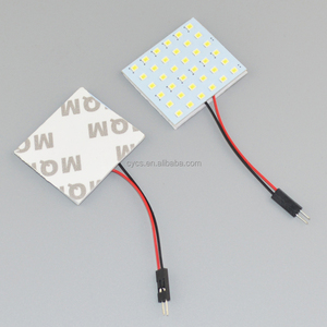 Dôme lumière 12led 24led 36 SMD automobile LED panneau intérieur FESTOON lumière 12V <span class=keywords><strong>automatique</strong></span> liseuse T10 adaptateur dôme 2835 ampoule - Product Image 3