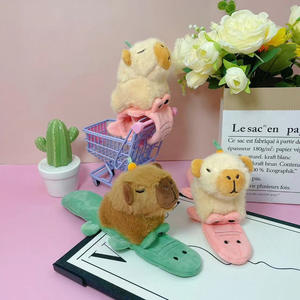 En gros, Nouveau KT Cat Puppy Cartoon Doll, Jouet de poignet en peluche super douce, motif patte de capybara et ours, rembourrage en coton PP, doublure en maille, pour poupée - Product Image 3