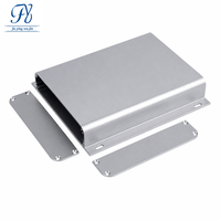 Boîtier en aluminium extrudé 144*28mm, boîte large et plate avec bride de montage, boîtier électronique pour projet