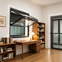 Ventana Abatible Vertical de Aleación de Aluminio para Comercios, Venta al Por Mayor de Fábrica