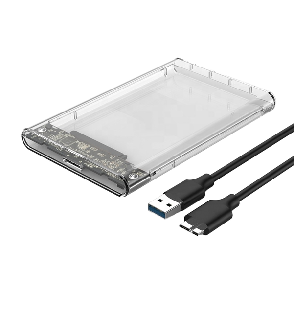 Transparent Hdd Enclosure 2.5 Inch USB3.0 SATA External Hard Drive Disk case Tool Free 2.5 USB 3.0 SATA HDD Enclosure