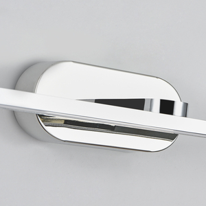 Lámpara de Pared Moderna Rectangular con Pantalla de Plástico y Aluminio Blanco, Luz LED Regulable para Espejo de Dormitorio, Fábrica Zhongshan - Product Image 4
