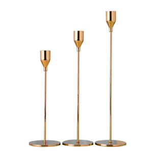 Bougeoirs <span class=keywords><strong>pour</strong></span> bougies chauffe-plat en métal plaqué or - Bougeoirs élégants <span class=keywords><strong>pour</strong></span> la décoration de <span class=keywords><strong>mariage</strong></span>, les centres de table <span class=keywords><strong>pour</strong></span> les dîners, la mise en place de la table - Product Image 2