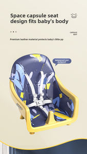 Silla Alta Multifuncional Plegable y Portátil para Bebé con Altura Ajustable y Bandeja Extraíble - Segura y Fácil de Limpiar para el Hogar - Product Image 6