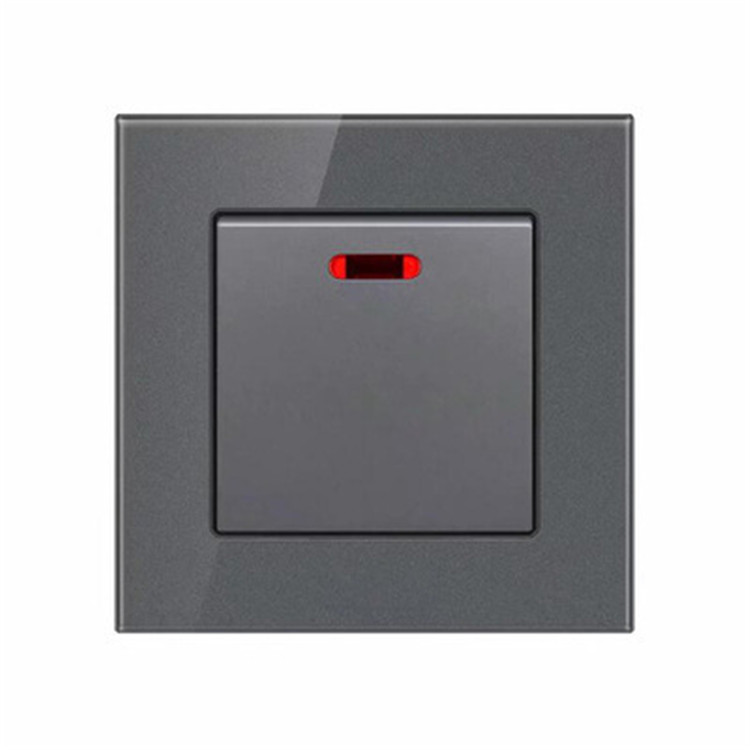 20A High Power 45A Tempered Glass British Dingdong Doorbell 13A Feishu Exhaust Fan Wall Switch Panel