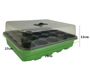 Plateau de semis en <span class=keywords><strong>plastique</strong></span> à 20 cellules avec couvercle en PVC pour boîte de culture de jardin - Product Image 5