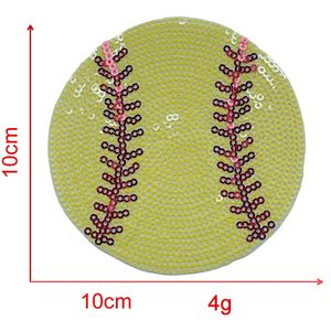 Atacado Bordado Lantejoulas Baseball Patches Camisas De Transferência Esporte Lantejoula Patch Camisa Ferro em Lantejoula Voleibol Patch - Product Image 4