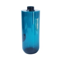 Emballage cosmétique en plastique haut de gamme, matériau PET, conteneur pour shampoing et après-shampoing, 300 ml, 500 ml, 800 ml, flacon pompe bleu pour lotion