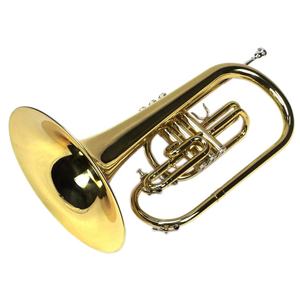 SEASOUND OEM Marching Instrument <span class=keywords><strong>Mellophone</strong></span> JYMML635 Laiton de haute qualité avec finition laquée or et clé F élégante - Product Image 4