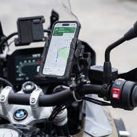 Support de téléphone pour moto en alliage d'aluminium et fibre de nylon anti-vibration, support de téléphone pour moto pour la conduite