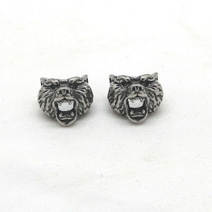 Yunnique – boucles d'oreilles en forme de tête de loup, en acier inoxydable, en forme d'animal, bijoux pour hommes et femmes - Product Image 2