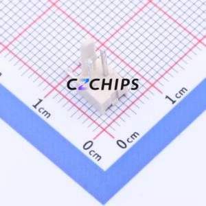 HC-2510-2AW Wire-to-Board Pin Header Bent Lead Through Hole,P=2.54mm Connector 1x2P 2.54mm Right Angle Insert 2P - Product Image 1