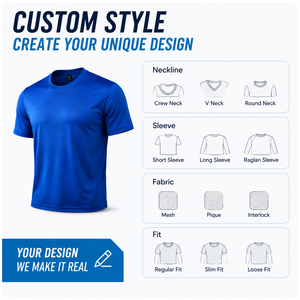 T-shirt de sport personnalisé pour homme, manches courtes, col rond, séchage rapide, respirant, léger, confortable, couleur unie, tricoté en polyester - Product Image 4