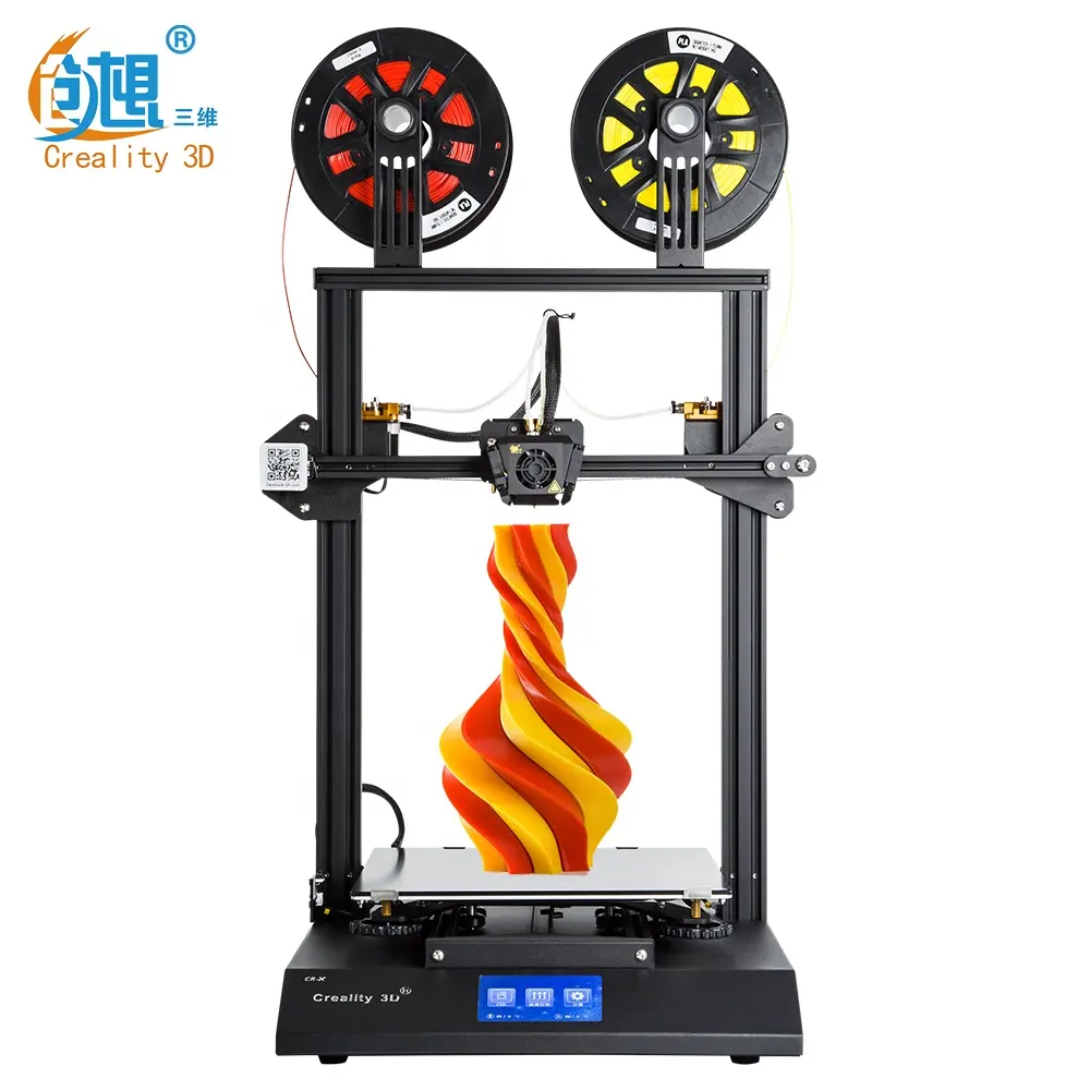 Beautiful Creality CR-X Pro Dual-color 3d Printing Home Printer With 2 Durable Metal Nozzle Extruders