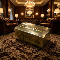 Boîte d'emballage de luxe pliable en PET pour bijoux (bagues, colliers, boucles d'oreilles)