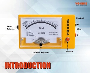 เครื่องทดสอบฉนวนแบบอนาล็อก 500V 500M ใช้แบตเตอรี่ |   ผลิตในอินเดีย |   ความแม่นยำสูง 5% |   การป้องกันระดับ IP65 |   1 ปี - Product Image 2