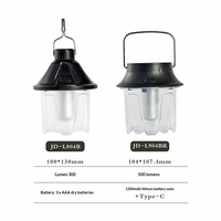 Lanterne de camping LED rechargeable à l'énergie solaire, lampe d'ambiance portable à suspendre pour le jardin, la tente et l'extérieur
