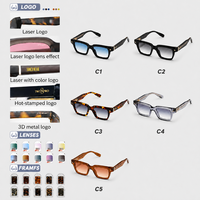 Lunettes de soleil unisexes en acétate élégantes, protection UV400 rétro, vente en gros TFB, idéales pour les vacances d'été