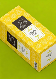 Caja de té ecológica amarilla, caja de regalo artesanal, se pueden aceptar pedidos de té personalizados - Product Image 3