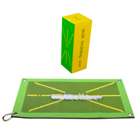 Mini tapis d'entraînement de golf avec logo personnalisé du fabricant Putting Green avec affichage de la trajectoire de la trajectoire de la balançoire Aides à l'entraînement de golf