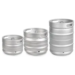Empty Food Grade AISI 304 Stainless Steel Euro Draft keg barrel 20l 30L 50 Liter Beer Keg Homebrew Equipment