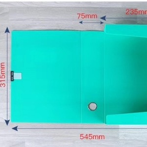 Carpeta de Archivo de Plástico A4 Qingda, Caja de Almacenamiento de Documentos de PVC Azul de 2 cm para Uso en Oficina - Product Image 3