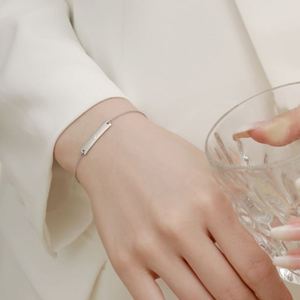 Dylam 18K Gold Plated Cubic Zirconia Solitaire Diamond <b>Bracelet</b> <b>Bridesmaid</b> <b>Bracelets</b> Tag <b>Bracelets</b> for Women - Product Image 3