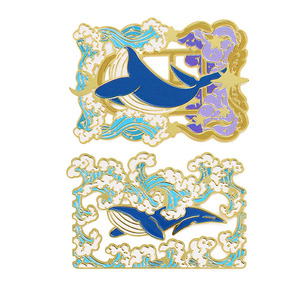 Proveedor de Artesanías Metálicas, Marcadores de Libros de Metal con Diseño de Dibujos Animados, Personalizados con Logotipo, Bañados en Oro, con Esmalte Suave - Product Image 2