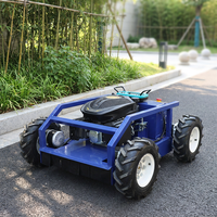 En stock, livraison rapide, tondeuse à gazon à roues de 550 mm, tondeuse à gazon télécommandée pour l'entretien des pelouses en Amérique du Nord