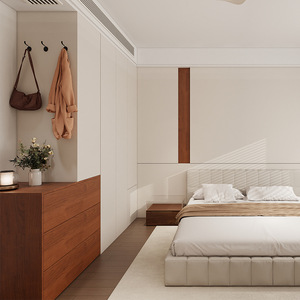 Armario de Estilo Retro Color Crema, Mueble de Almacenamiento con Tres Cajones para Dormitorio - Product Image 1