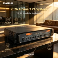 Rak Distribusi Audio Tianlai TCE-850 Digital Zone Expander dengan Dua Port Jaringan untuk Sistem PA Cerdas Grosir