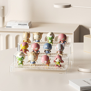 Condiment Storage Rack 3 Tier Rectangular Desktop Organizer For Kitchenware Toy Display Multi Layer Rack - Product Image 4