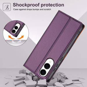 Étui portefeuille à rabat magnétique en cuir PU pour <span class=keywords><strong>Samsung</strong></span> S25 Edge S24 Ultra S23 Plus S22 S21 FE S20 S10 S9 S8 Cards Bag Phone <span class=keywords><strong>Cover</strong></span> - Product Image 3